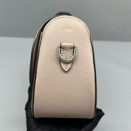 Moynat Flori Grained Calfskin Grey