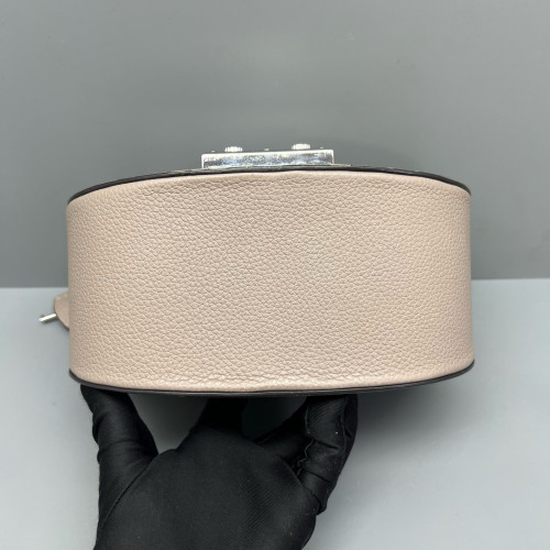 Moynat Flori Grained Calfskin Grey