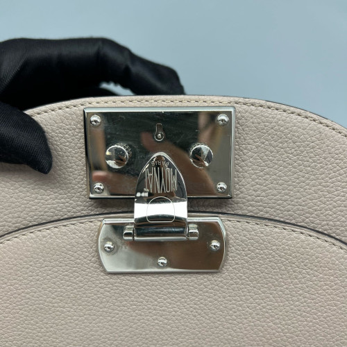 Moynat Flori Grained Calfskin Grey