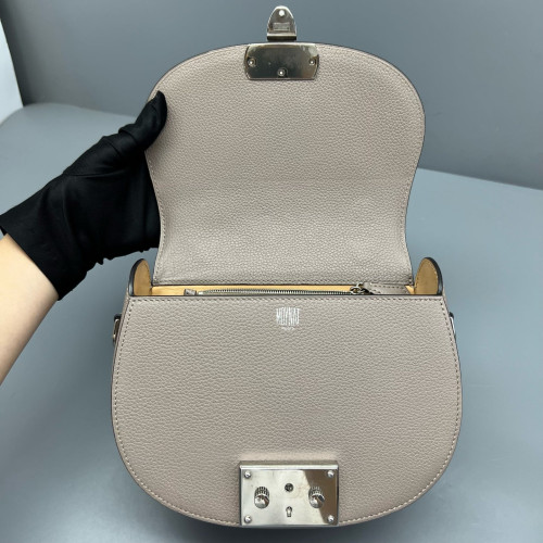 Moynat Flori Grained Calfskin Grey
