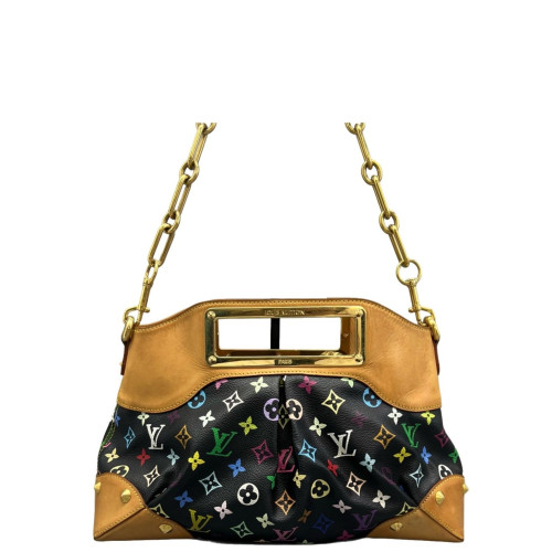 Louis Vuitton Judy MM Monogram Multicolor Black Brown Red Louis Vuitton Judy MM Monogram Multicolor Black Brown Red