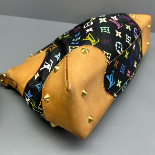Louis Vuitton Judy MM Monogram Multicolor Black Brown Red Louis Vuitton Judy MM Monogram Multicolor Black Brown Red