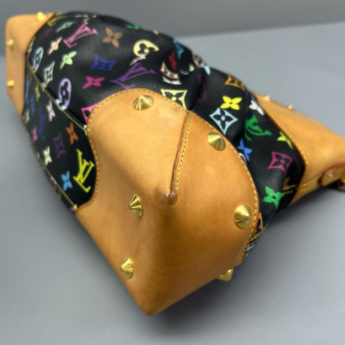 Louis Vuitton Judy MM Monogram Multicolor Black Brown Red Louis Vuitton Judy MM Monogram Multicolor Black Brown Red