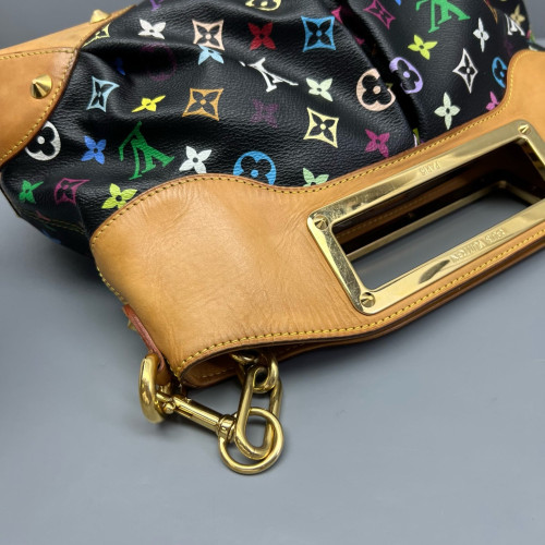 Louis Vuitton Judy MM Monogram Multicolor Black Brown Red Louis Vuitton Judy MM Monogram Multicolor Black Brown Red