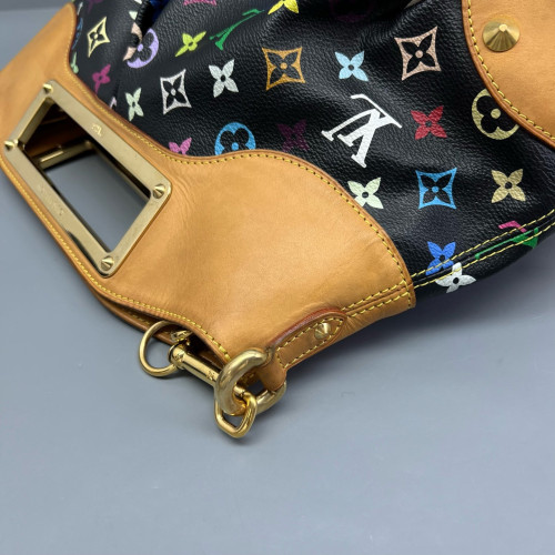 Louis Vuitton Judy MM Monogram Multicolor Black Brown Red Louis Vuitton Judy MM Monogram Multicolor Black Brown Red