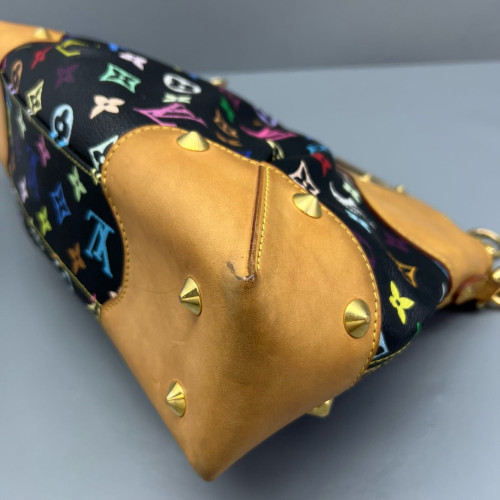 Louis Vuitton Judy MM Monogram Multicolor Black Brown Red Louis Vuitton Judy MM Monogram Multicolor Black Brown Red