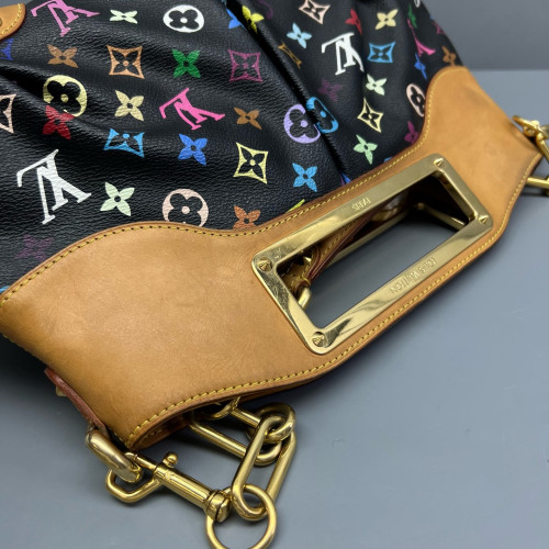 Louis Vuitton Judy MM Monogram Multicolor Black Brown Red Louis Vuitton Judy MM Monogram Multicolor Black Brown Red