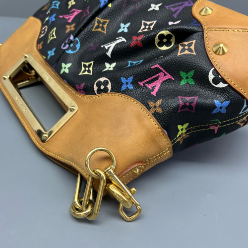 Louis Vuitton Judy MM Monogram Multicolor Black Brown Red Louis Vuitton Judy MM Monogram Multicolor Black Brown Red