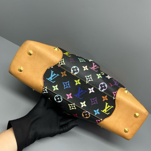 Louis Vuitton Judy MM Monogram Multicolor Black Brown Red Louis Vuitton Judy MM Monogram Multicolor Black Brown Red