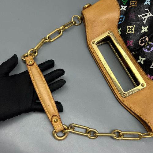 Louis Vuitton Judy MM Monogram Multicolor Black Brown Red Louis Vuitton Judy MM Monogram Multicolor Black Brown Red