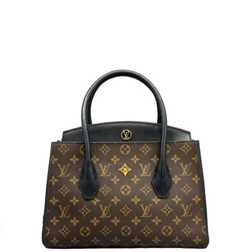 Louis Vuitton Handbag Monogram Brown Black