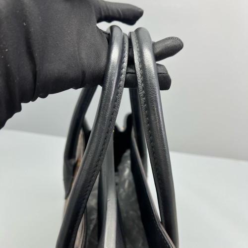 Louis Vuitton Handbag Monogram Brown Black