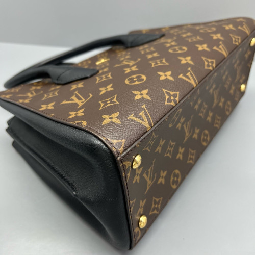 Louis Vuitton Handbag Monogram Brown Black