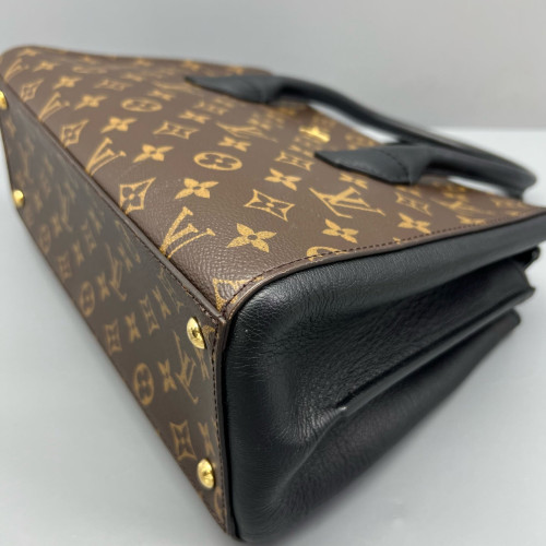Louis Vuitton Handbag Monogram Brown Black