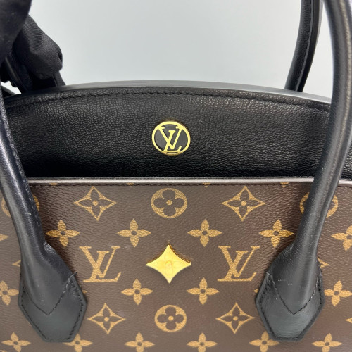Louis Vuitton Handbag Monogram Brown Black