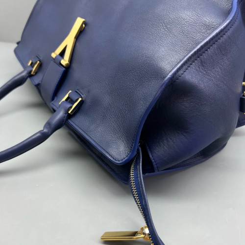 Yves Saint Laurent Medium Cabas Chyc Calfskin Blue