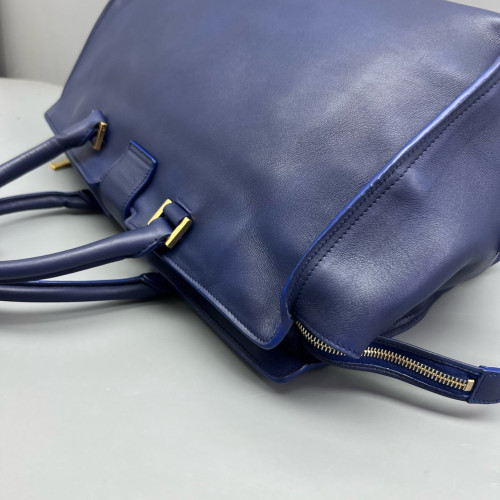 Yves Saint Laurent Medium Cabas Chyc Calfskin Blue