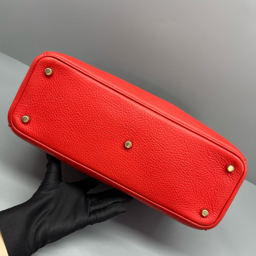 Dior Large Lady Dior Calfskin Red