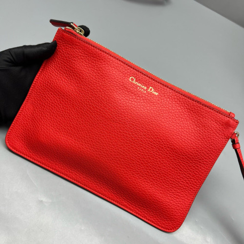 Dior Large Lady Dior Calfskin Red