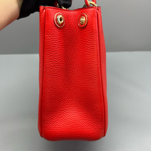 Dior Large Lady Dior Calfskin Red