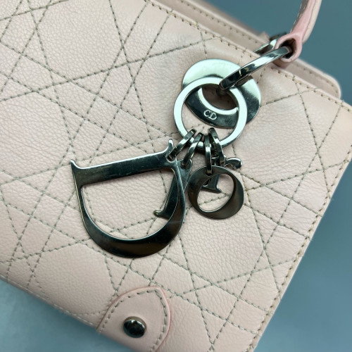 Dior East West Lady Dior Bag Calfskin Pink