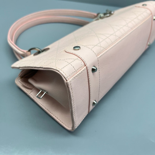 Dior East West Lady Dior Bag Calfskin Pink