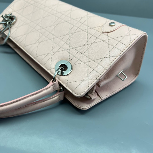 Dior East West Lady Dior Bag Calfskin Pink