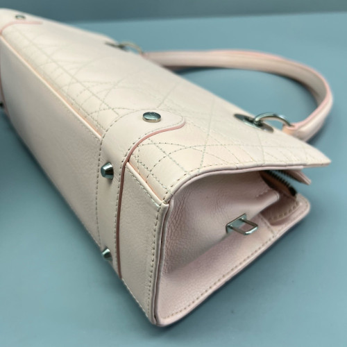 Dior East West Lady Dior Bag Calfskin Pink