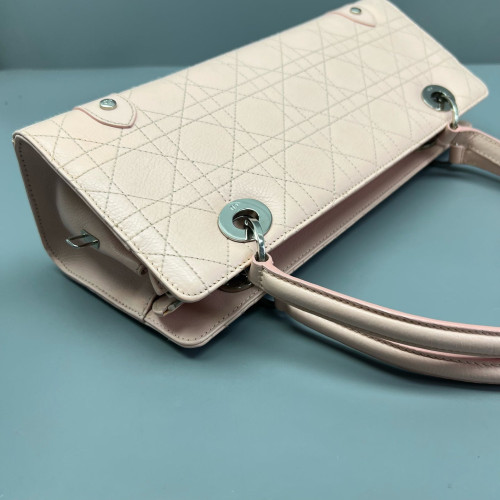 Dior East West Lady Dior Bag Calfskin Pink