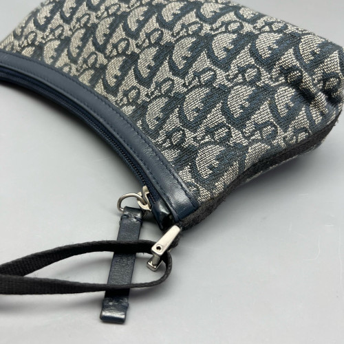 Dior Shoulder Bag Oblique Blue Grey