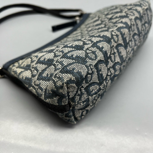 Dior Shoulder Bag Oblique Blue Grey
