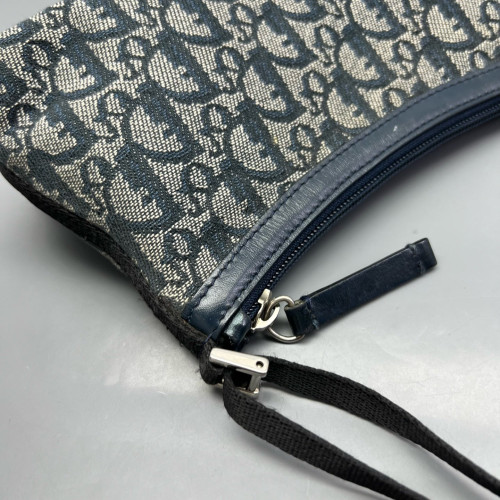 Dior Shoulder Bag Oblique Blue Grey