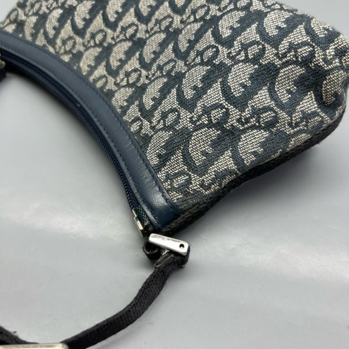 Dior Shoulder Bag Oblique Blue Grey