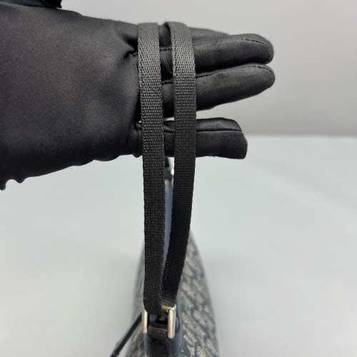 Dior Shoulder Bag Oblique Blue Grey