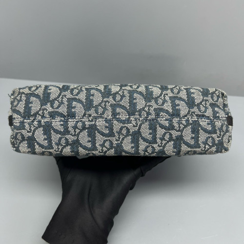 Dior Shoulder Bag Oblique Blue Grey