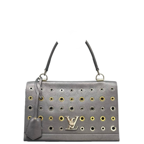 Louis Vuitton Lockme II Top Handle Calfskin Grey Black