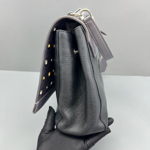 Louis Vuitton Lockme II Top Handle Calfskin Grey Black