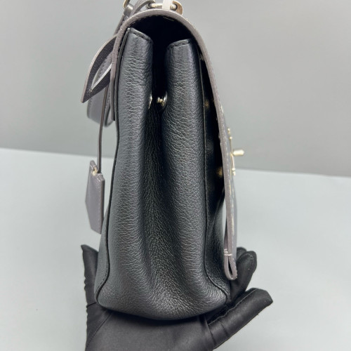 Louis Vuitton Lockme II Top Handle Calfskin Grey Black