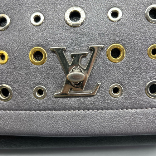 Louis Vuitton Lockme II Top Handle Calfskin Grey Black