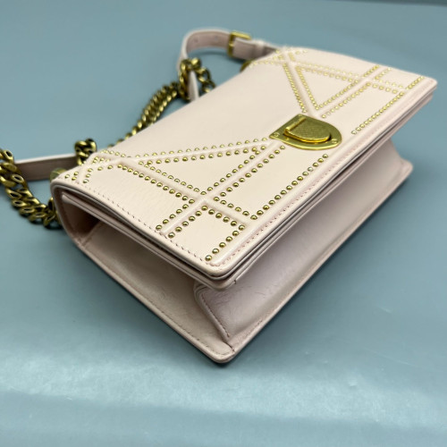Dior Small J'adior Chain Flap Calfskin Pink