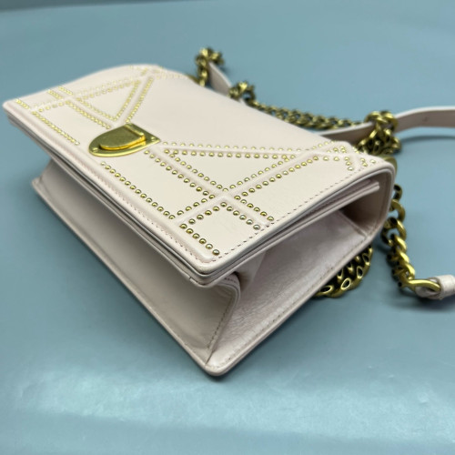 Dior Small J'adior Chain Flap Calfskin Pink