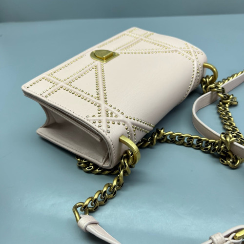 Dior Small J'adior Chain Flap Calfskin Pink