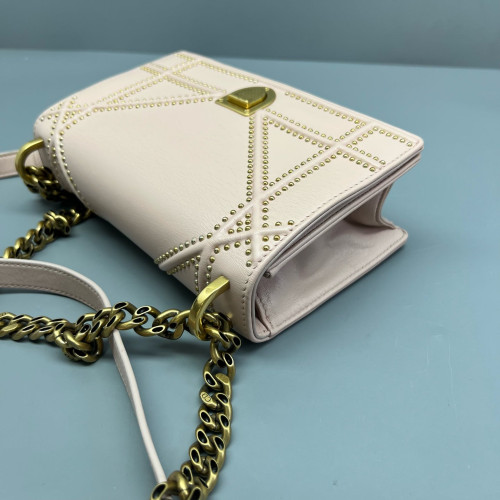 Dior Small J'adior Chain Flap Calfskin Pink
