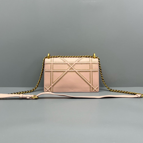 Dior Small J'adior Chain Flap Calfskin Pink