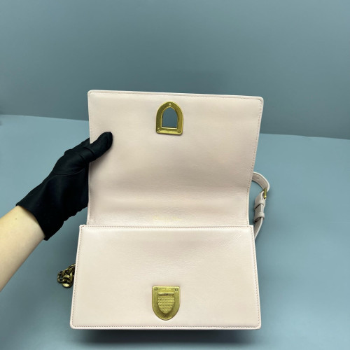 Dior Small J'adior Chain Flap Calfskin Pink