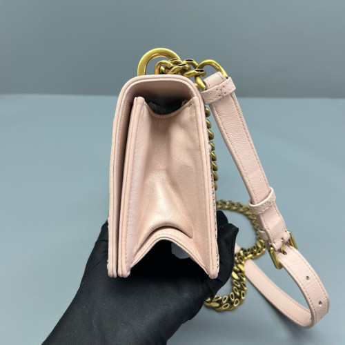 Dior Small J'adior Chain Flap Calfskin Pink