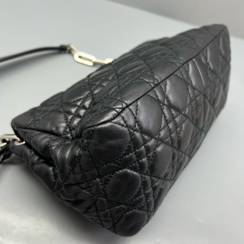 Dior Miss Dior Flag Shoulder Bag Calfskin Black