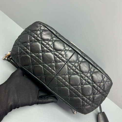 Dior Miss Dior Flag Shoulder Bag Calfskin Black