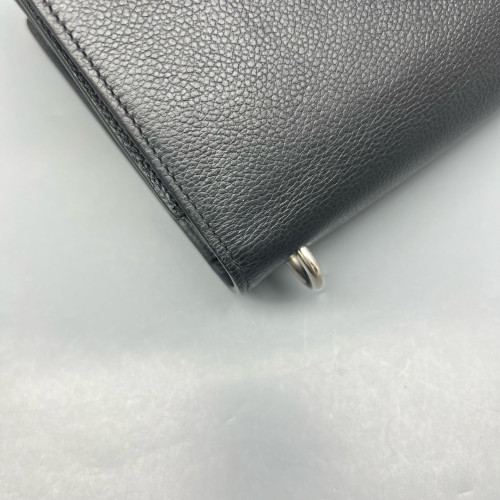 Yves Saint Laurent Medium Sunset Calfskin Black