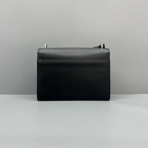 Yves Saint Laurent Medium Sunset Calfskin Black